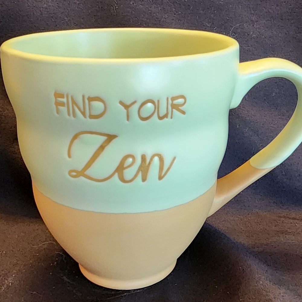 Find Your Zen stoneware mug 16 oz